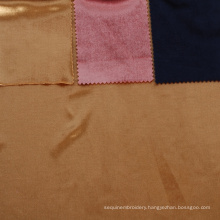 Warp textiles 94% polyester 6% spandex shiny knitting korean velvet ks velvet soft design tessuti fluffy fabric tricot